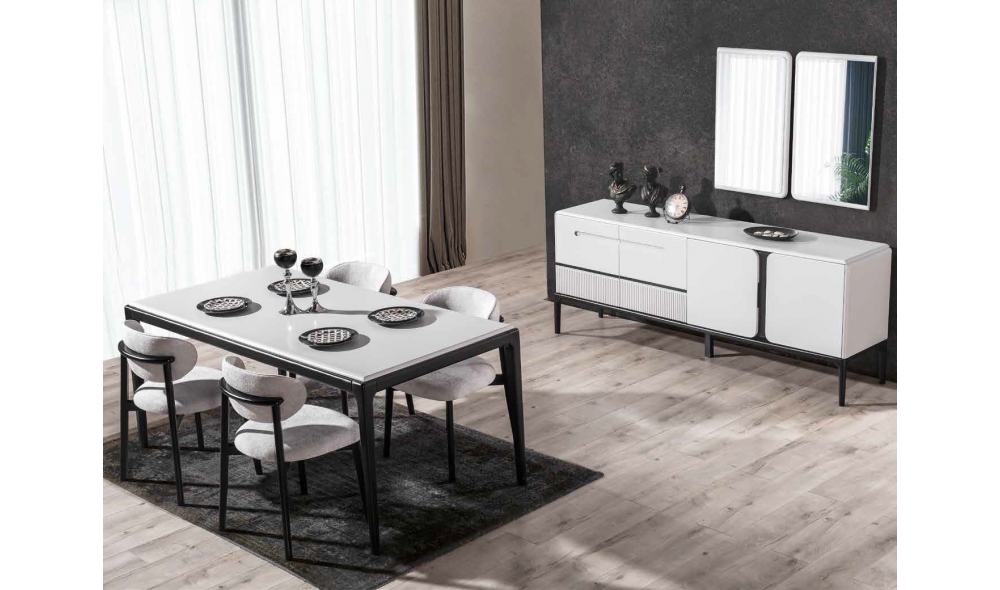Nirvana Beyaz Yemek Odası